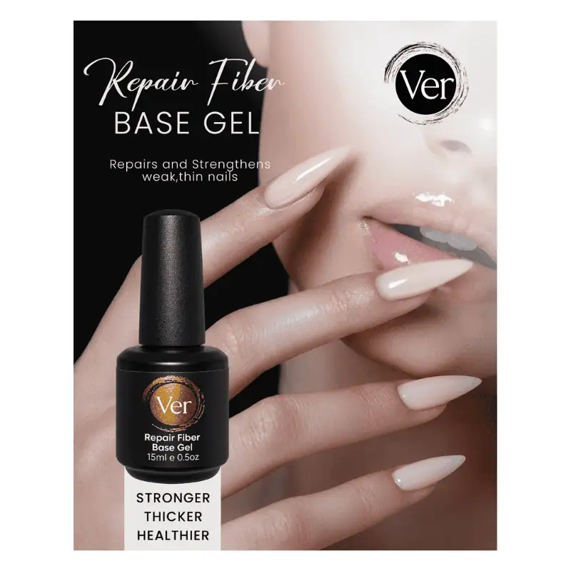 VER Repair Fiber Base Gel bottle with micro-fiberglass technology - nail supplies Lebanon