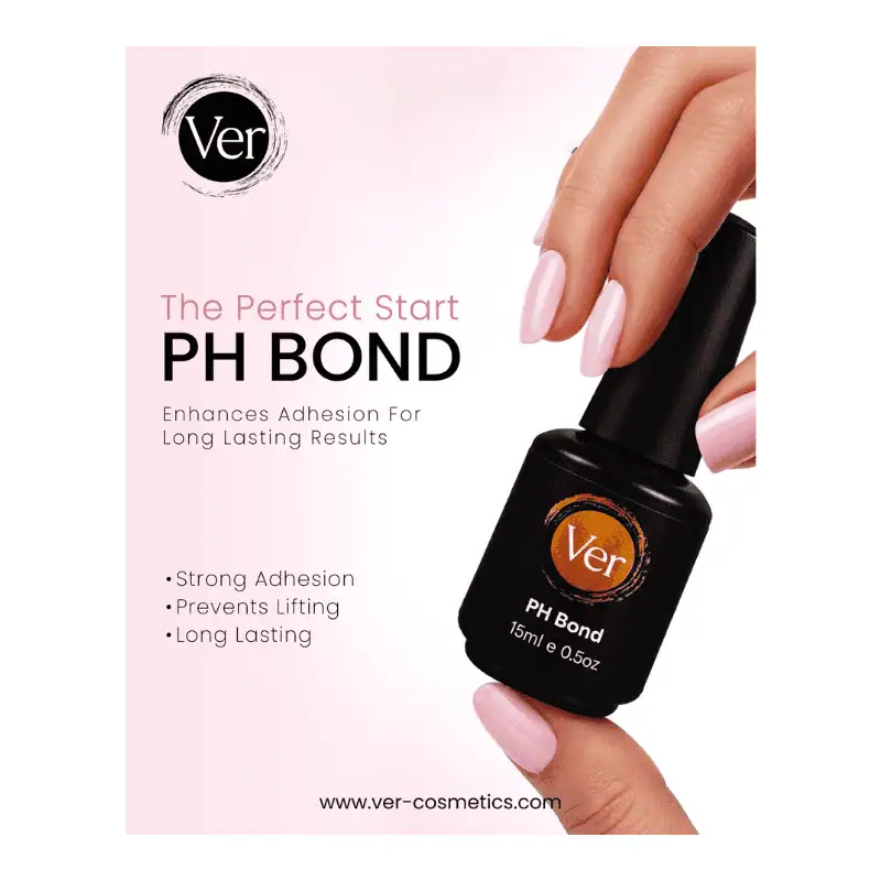 alt="VER pH Bond nail prep dehydrator bottle for gel and acrylic - nail supplies Lebanon"